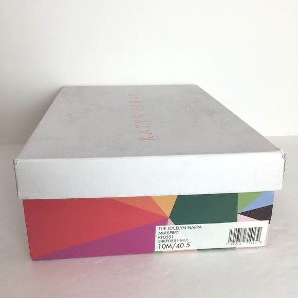 Katy Perry The Jocelyn Mulberry‎ Red Nappa Leather Ruffle Shooties Heels Size 10 - Picture 15 of 16